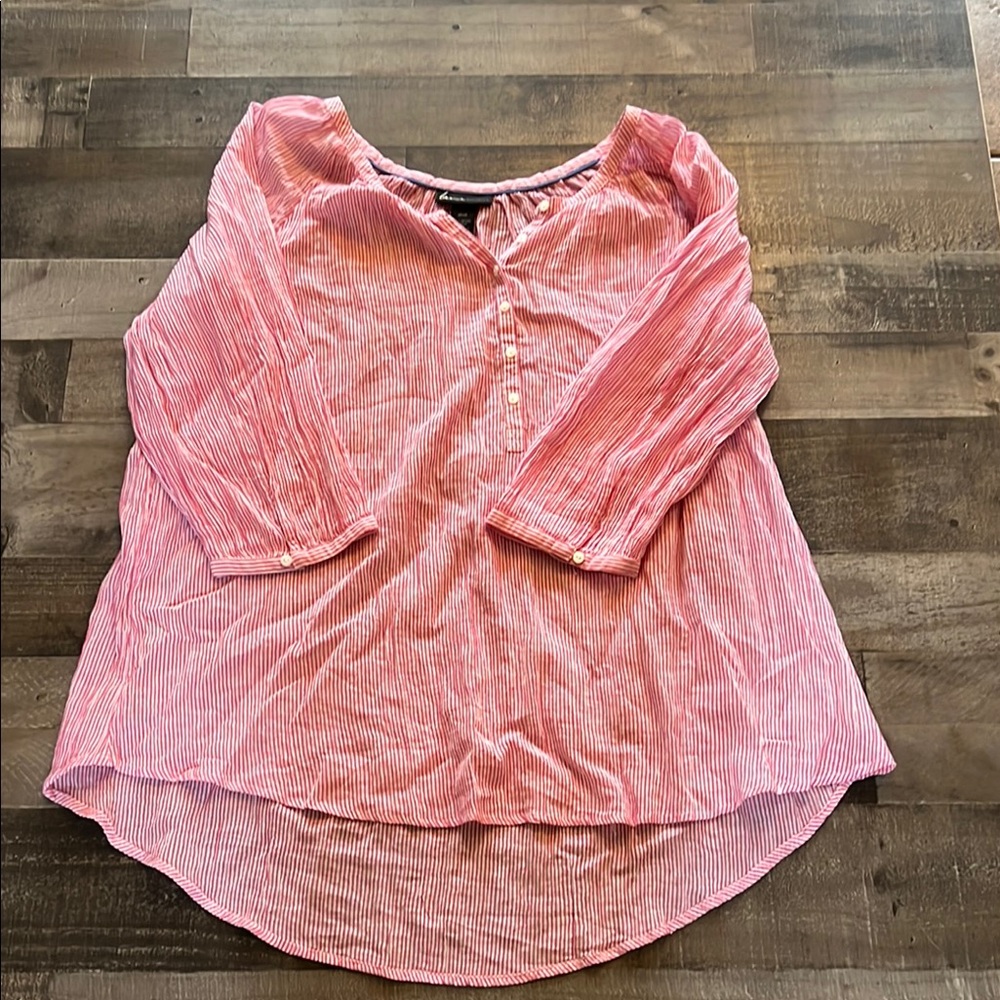 Lane Bryant‎ size 22/24 tunic red/white 1001